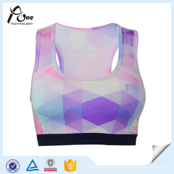 Womens Dry Fit Custom Pattern Sublimation Athletic Sports Bra